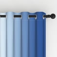 thumbnail image 5 of Lfeey Blue Ombre Blackout Curtains, Thermal Insulated Curtains for Bedroom, 42x63inch, 2 Panels Set, 5 of 6