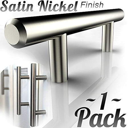 1 Pack Bar Handle Pull Fine Brushed Satin Nickel Finish 3 75