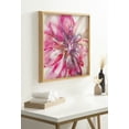 thumbnail image 5 of Kate and Laurel Blake Pink Blooms Framed Printed Acrylic Wall Art by Xizhou Xie, 24x24 Natural, Modern Abstract Bright Botanical Flower Art, 5 of 6
