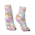 thumbnail image 4 of Bingfone Donuts And Coffee Design Patterned Men'S Women'S Casual Cotton Socks, 4 of 9