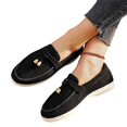 thumbnail image 6 of Domzle Faux Suede Slip-on Casual Loafers for Women | Memory Foam Insole Lightweight Womens Loafers - Non-Slip Comfortable Casual Footwear - Comfortable Loafers Women Black, 6 of 7