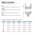 thumbnail image 6 of Wukai Flower Leaves Women's Bikini Set Two Piece,wimsuit High Waisted V Neck Twist Front Adjustable Spaghetti Straps Bathing Suit-Large, 6 of 7