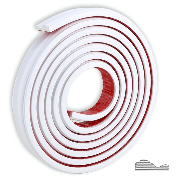 LAMIRO Peel and Stick Chair Rail Molding,Self-Adhesive Wall Trim for Home Decoration & Wall Protection,9.8ft x 1.3in