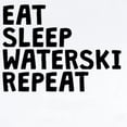 thumbnail image 2 of CafePress - Eat Sleep Waterski Repeat Body Suit - Baby Light Bodysuit, Size Newborn - 24 Months, 2 of 4