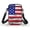 American Flag Pattern, variant on Polyester Small Crossbody Purse Double Deck Messenger Bag for Travel(American Flag Pattern)