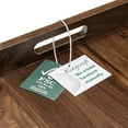 thumbnail image 6 of KINWELL Square Black Walnut Wood Serving Tray Ottoman Tray with Handles 30" x 30" x 2.4", 6 of 7