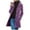 Purple, variant on KIHOUT Spring Winter Warm Coat Women's Solid Color Pocket Woollen Coat Recreational Long Sleeve Tops,Size S-2XL