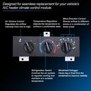 Unique Bargains A/C Heater Climate Control Switch Module Panel for Ram 1500 2500 3500 1998-2002 HVAC Climate Temp Unit No.55055459AF/55055459AE/55055466AC/55055466AD