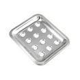 thumbnail image 3 of FELTECHELECTR 1Set Square Stainless Steel Soap Dish Tray for Bathroom with Drainer and Extend Soap Life, 3 of 8