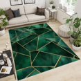 thumbnail image 2 of Stained Glass Fragments Rug 4 x 6 ftGreen for Bedroom Fluffy Machine Washable Shaggy Soft Area Rug, Non-Slip Indoor Floor Carpet for Living Room Home Decor Aesthetic, 2 of 8
