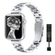 thumbnail image 2 of Correa fina de Metal para mujer para Apple Watch 38mm 40mm 41mm correa de pulsera delgada de acero inoxidable para iWatch SE 8/7/6/5/4/3/2/1 pulsera Tan Jianjun  unisex, 2 of 2
