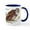 White/Navy Inside, variant on CafePress - Barred Owl Mug - 11 oz Ceramic Mug - Novelty Coffee Tea Cup