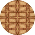 thumbnail image 1 of Ahgly Company Tapis d'Intérieur Lavables en Machine, Carrés Transitionnels en Acajou Brun, 3', 1 of 7