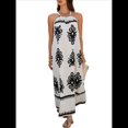 thumbnail image 1 of Vestido de Verano para Mujer 2025, Estampado Floral, Tirantes Finos, Holgado, Estilo Bohemio, para Playa y Vacaciones Albaricoque XL, 1 of 9