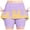 Light Violet, variant on CPNG Girls Skorts Loose Athletic Skirts with Shorts Little Girl Casual Icecream Print High Waisted Stretchy Sporty Skorts