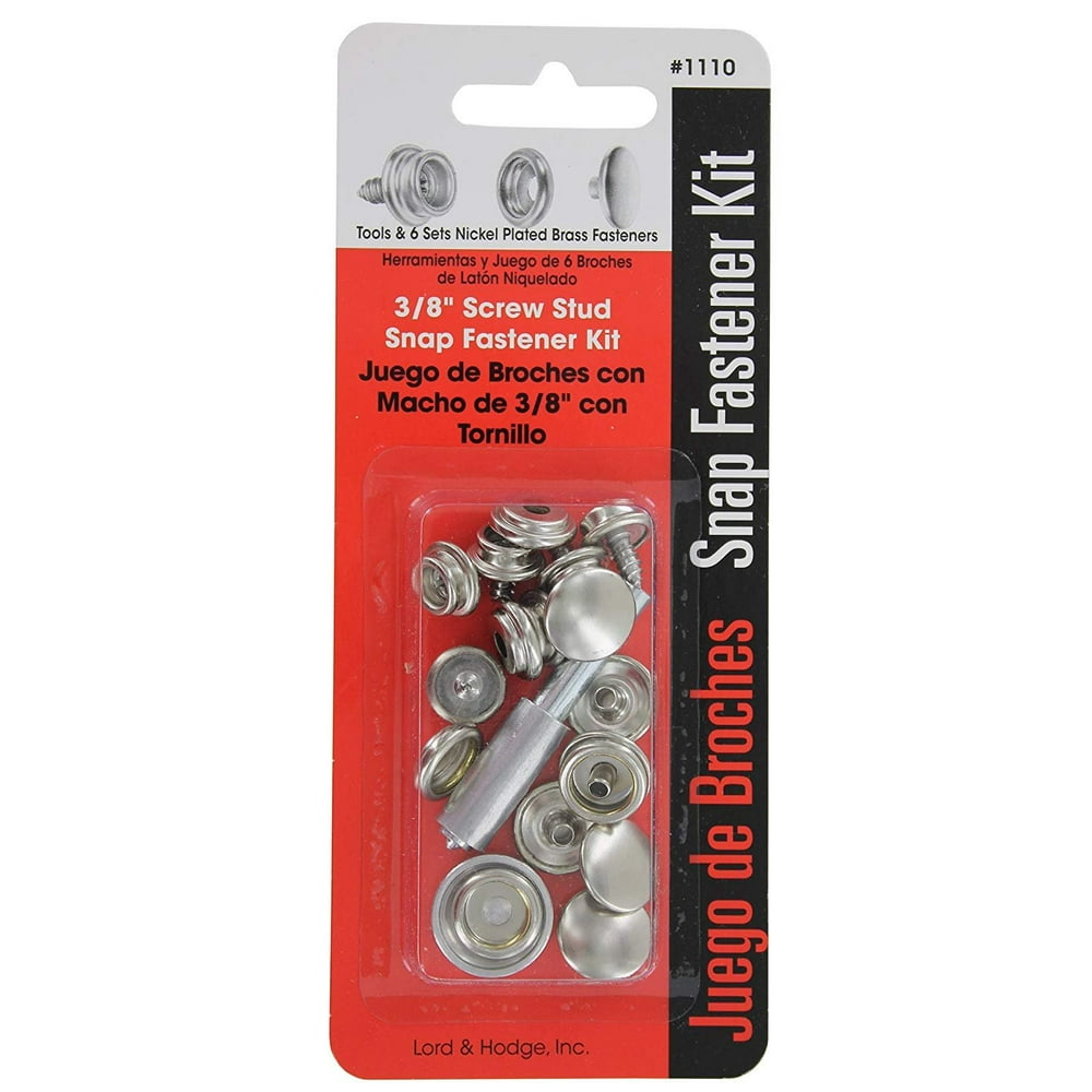 Screw Stud Snap Fastener Kit 1110