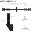 thumbnail image 3 of VIVO Steel Telescoping Flush Wall Mount for Dual 21" to 32" Monitors, 3 of 8