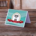 thumbnail image 2 of Schnauzer Merry Christmas Greeting Cards and Envelopes Pack of 8, 2 of 2