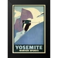 thumbnail image 2 of Vintage Apple Collection 11x14 Black Modern Framed Museum Art Print Titled - Yosemite Winter Sports, 2 of 5