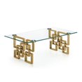 thumbnail image 1 of Table basse Chantilly en or, 1 of 2