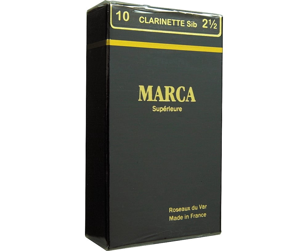 Marca Superieure Bb Clarinet Superieur Reeds Strength 4 Box of 10