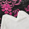 thumbnail image 3 of Manfei Pink Baroque Damask Sherpa Blanket 60x80, Hippie Flower Floral Fuzzy Blanket Throw, Vintage Victorian Flannel Blanket, Breathable Bedroom Decorative, 3 of 8