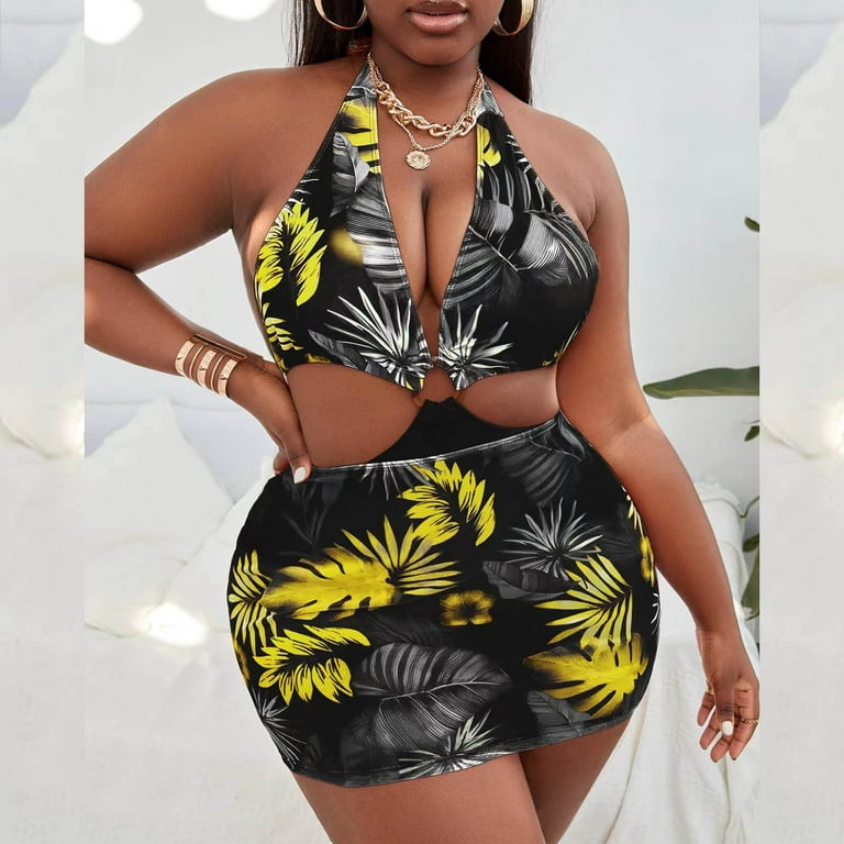Plus Size Swimsuits for Women 3X 4X Sexy Plus Swimsuit Bathing Suit  Swimsuit Swimwear Bikini Size Women Printed Fashion : : Clothing,  Shoes 