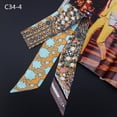 thumbnail image 2 of Multicolor Scarf Fashion Ladies Ribbon Bag Hat Headband Tied Handle Small Ribbon Scarf, 2 of 2