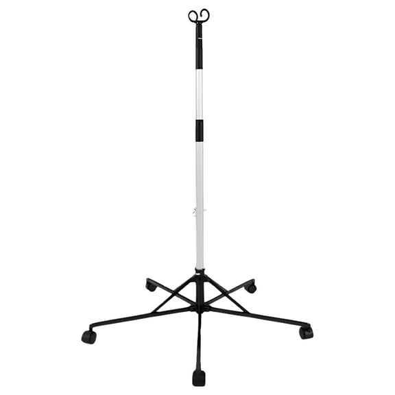 Pitch-It Sr I.V. Pole 5 Caster Stand 2-Hook, 31 Inch Height, 1 Count