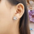 thumbnail image 3 of Cubic Zirconia / Sterling Silver 925 Earrings / Rhodium plated Nickel-Free / MadDuckJewels ER1804 / Thailand Jewelry, 3 of 6