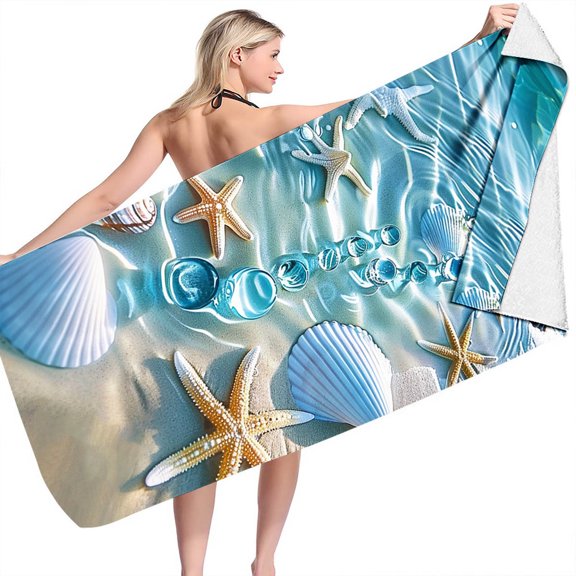 Outdoor Summer Savings! Xixinqiwan Beach Towel,Quick Dry Practical Highly Absorbent Bath Towel,Swimming Camping Yoga Picnic Beach Towel