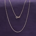 thumbnail image 4 of AFFY Cable Chain Necklace for Women and Men Italian Crafted 1.5mm Curb Chain 16 Inch 14K Rose Gold Over 925 Sterling Silver with Spring Ring Clasp, 4 of 7