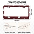 thumbnail image 2 of Aluminum License Plate Frame 2 Pack Car Exterior Accessory Car Tag Holder for Front Rear Plates Cars Decor Cute Penguin Pattern, 2 of 7