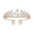 thumbnail image 2 of 1pc, 3th To18th Birthday Crown, Crystal Crown Birthday Anniversary Decoration, Happy Birthday Party Supplies, Birthday Decoration, Party Decor, Party Supplies, 2 of 5