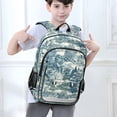 thumbnail image 6 of FORMRS Unisex School Backpack 17" Student Travel Bag with Laptop Compartment, Green Flourishing Garden, 6 of 7