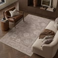 thumbnail image 2 of BERTHMEER 3'×5' Area Rugs for Bedroom Entryway Brown Vintage Machine Washable Non Slip Office Dining Room Bathroom Game Room Oriental Traditional Distressed Carpets, 2 of 6