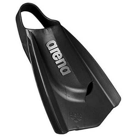 UPC: 3468335293035 | Arena Unisex Adult Powerfin Pro Swim Training Fins Men and Women Silicone Short Blade Flippers Left-Right Custom Design Sizes 4.5-13.5 Black 9.5-10.5