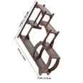 thumbnail image 4 of Homoyoyo Chinese Style Storage Rack Curio Display Rack Dark Brown 1Set Vintage Home Decor, 4 of 5