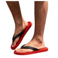 thumbnail image 1 of Dakaela Men's Flip Flops with Arch Support Summer Beach Thong Sandals Comfortable Quick Drying Slip on Slides Slippers for Men (7.5,Red), 1 of 8