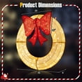 thumbnail image 3 of Gymax 48 Inch Lighted Christmas Mesh Wreath Pre-Lit Festive Wreath w/ 200 LED Bulbs, 3 of 10