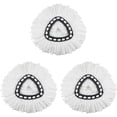 thumbnail image 1 of Paquete de 3 repuestos de cabezal de fregona giratoria, repuestos de cabezal de fregona para limpieza de suelos, repuesto de cabezal de fregona de microfibra, 1 of 1