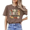 thumbnail image 2 of Ink Printed Image NOT a Fabric Patch - Garden Social Club Shirt for Women Espresso Shirt Adult Small, 2 of 7