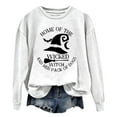 thumbnail image 4 of Wxolcjlv Women's Witch Graphic Print Sweatshirt Oversized Cut Pullover Shirts, 4 of 4