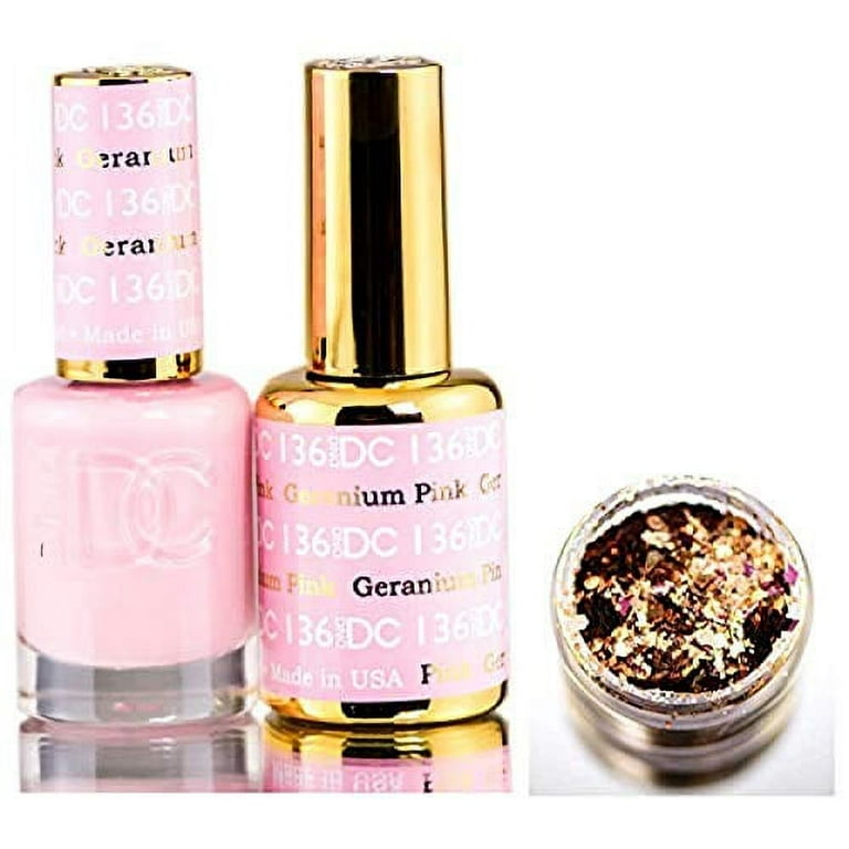 1 Set 6 Colors International Matching Pink Nail Glitter Powder