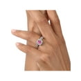 thumbnail image 5 of Gem Stone King 925 Sterling Silver Ring Pink and White Moissanite (1.52 Cttw), 5 of 6