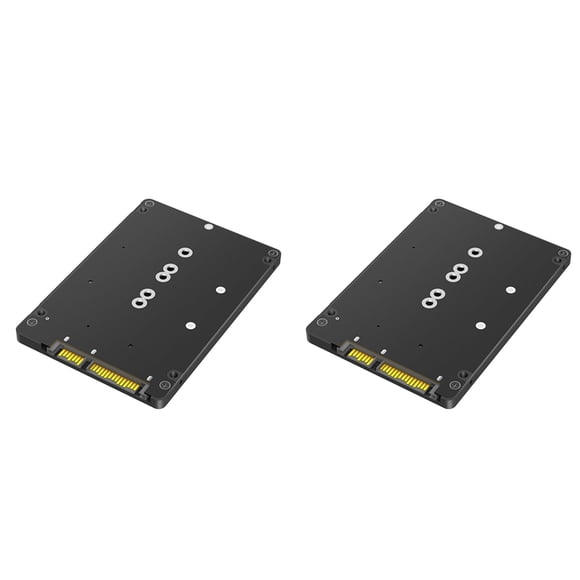 2X 2 in 1 SSD Adapter Combine M.2 NGFF Key B & MSATA to 2.5inch 3 Adapter Converter External SSD Case Box