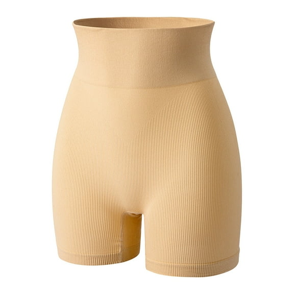 Panties For Women Oversized Body Shaping Belly Tightening Pants Waist Tightening Body Lifting Anti Glare Flat Corner Underwear Nylon Spandex 1 Piece Beige Size M-2Xl Women's Panties