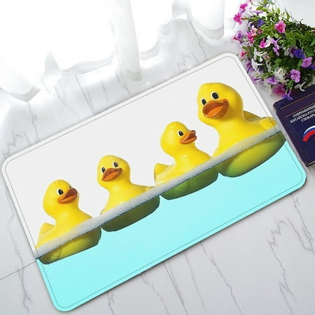 30 Inch Runner GCKG Funny and Cute Tiled Yellow Rubber Ducky Non-Slip Doormat Indoor/Outdoor/Bathroom Doormat 30 x 18 Inches ()
