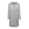 thumbnail image 3 of BJUTIR Cardigan For Women Hood Cardigan Large Size Sweater Pocket Single Long Sleeves Coat, 3 of 5