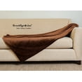 thumbnail image 6 of Brooklyn Jax Solid Plush Fleece King Blanket, Brown color, 6 of 7